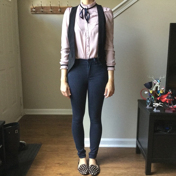Zara Checked Relaxed Vest with Pockets!!! - Picture 3 of 7